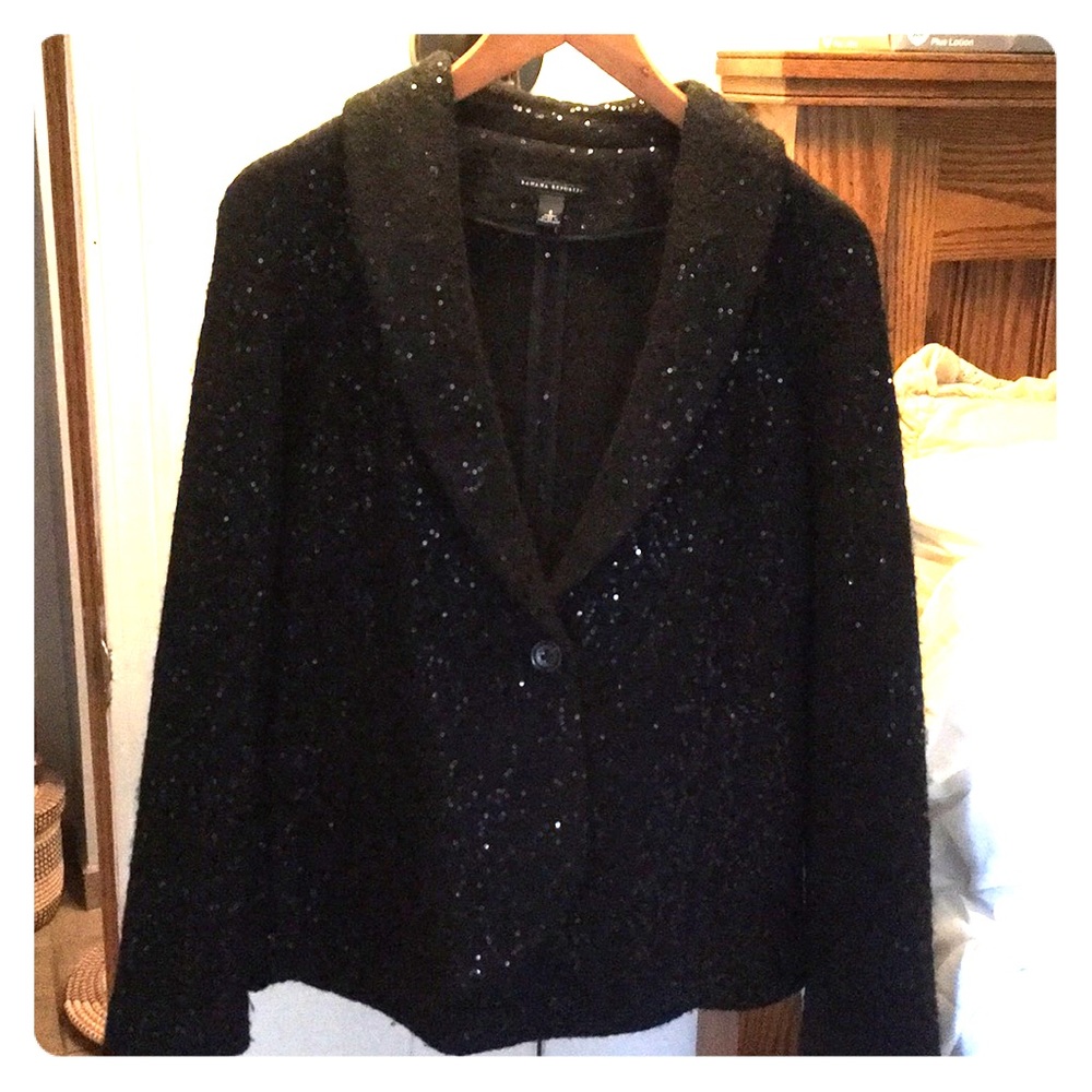 Women’s knitted sequined blazer